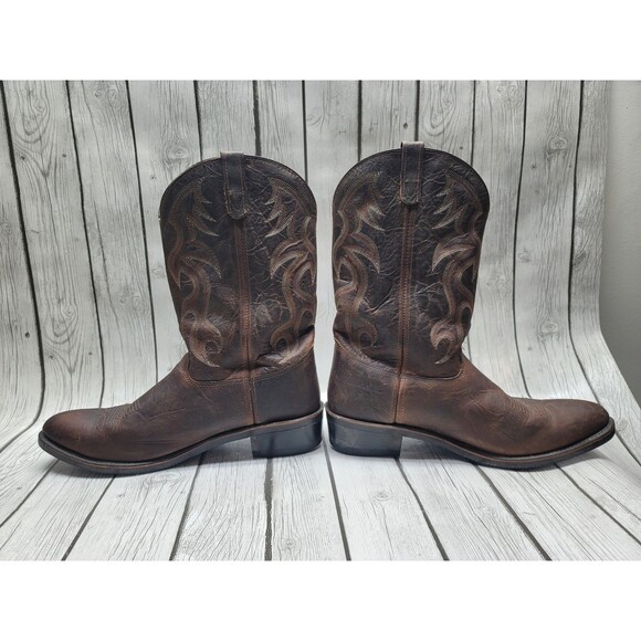 Double H Robert Men’s 15 D AG7 Western Cowboy Work Brown Leather Boots 3282 main image 6